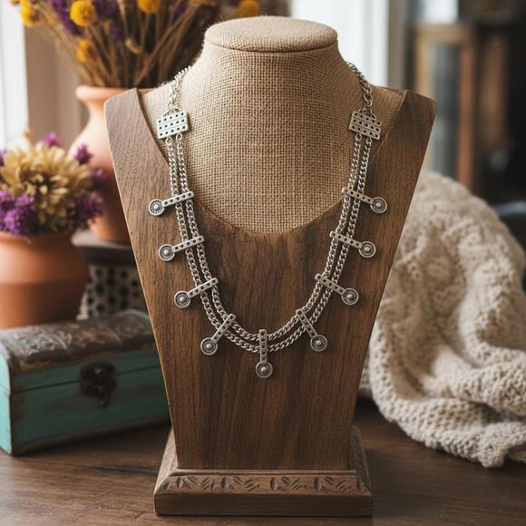 Anthropologie Radiance Chain ChokerSolid Sterling Silver 925 32 grams